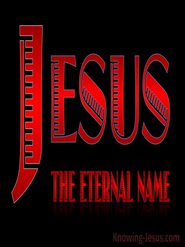 JESUS - The Eternal Name (red)